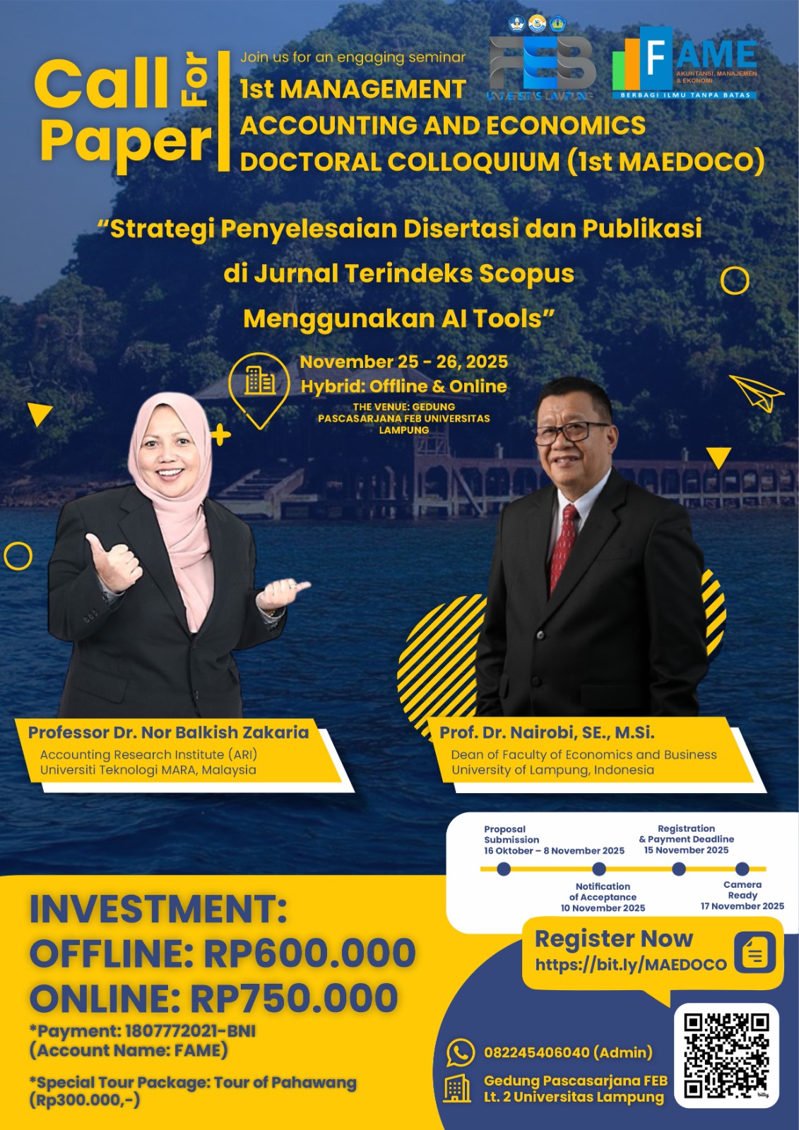 1st Management Accounting and Economics Doctoral Colloquium (1st MAEDOCO) 2025